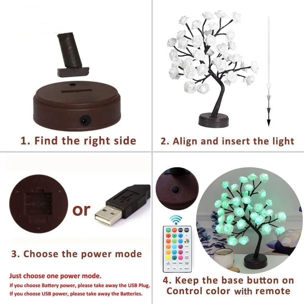 LED Rose Flower Decorative Lamp | Ridorn