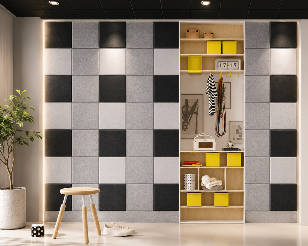 Acoustic Soundproofing Panels, Eco-Friendly Sound Insulation Tiles for Studio, Office & Home