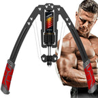 Adjustable Hydraulic Arm Trainer, 10-200 kg Resistance Upper Body Exerciser for Arms & Chest-Ridorn