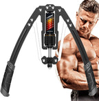 Adjustable Hydraulic Arm Trainer, 10-200 kg Resistance Upper Body Exerciser for Arms & Chest-Ridorn