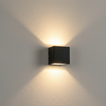 Outdoor adjustable waterproof LED wall light sconce front view