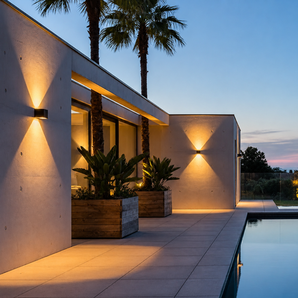 Adjustable Waterproof LED Wall Light Sconce for Outdoor Use | Ridorn