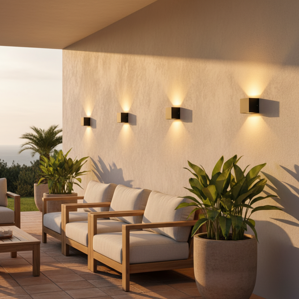 Adjustable Waterproof LED Wall Light Sconce for Outdoor Use | Ridorn