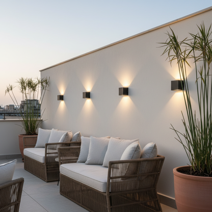 Adjustable Waterproof LED Wall Light Sconce for Outdoor Use | Ridorn