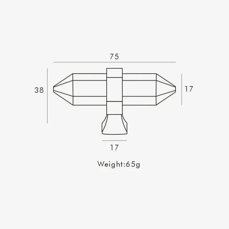 Alvaino T-bar Knob-handles and knobs-Ridorn