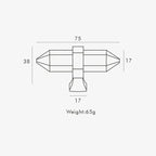 Alvaino T-bar Knob-handles and knobs-Ridorn