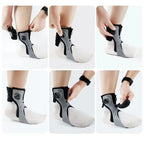 Ankle Support Brace, Adjustable Foot Drop Orthosis for Walking Comfort-Ridorn