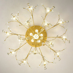 Floral-Inspired LED Ceiling Light | Elegant Flush Mount | Ridorn