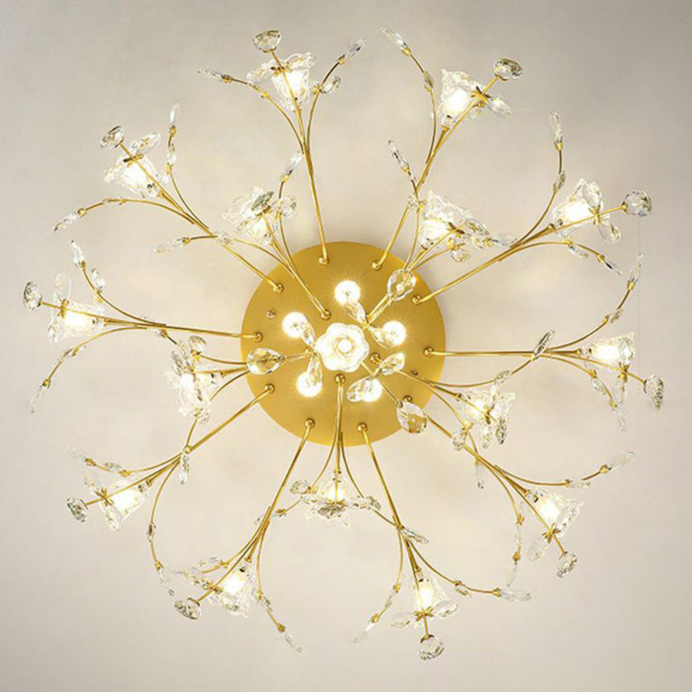 Floral-Inspired LED Ceiling Light | Elegant Flush Mount | Ridorn