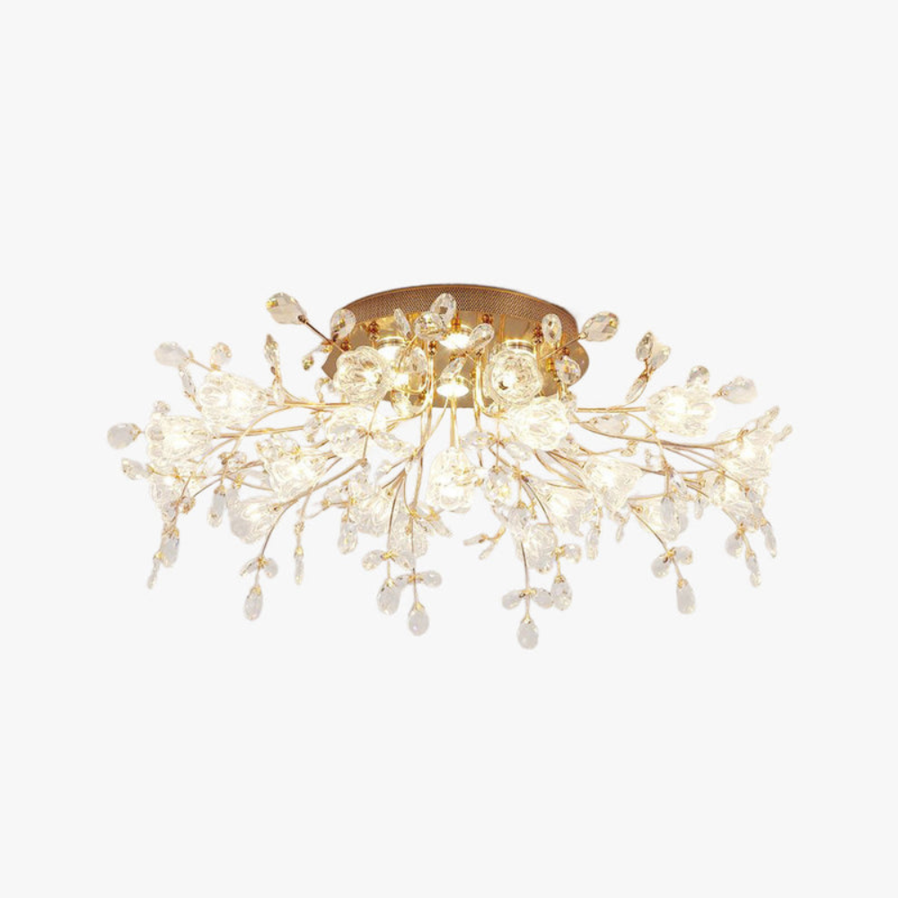 Floral-Inspired LED Ceiling Light | Elegant Flush Mount | Ridorn