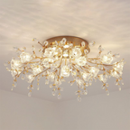 Floral-Inspired LED Ceiling Light | Elegant Flush Mount | Ridorn