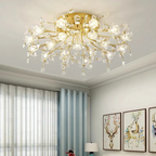 Floral-Inspired LED Ceiling Light | Elegant Flush Mount | Ridorn