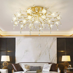 Floral-Inspired LED Ceiling Light | Elegant Flush Mount | Ridorn