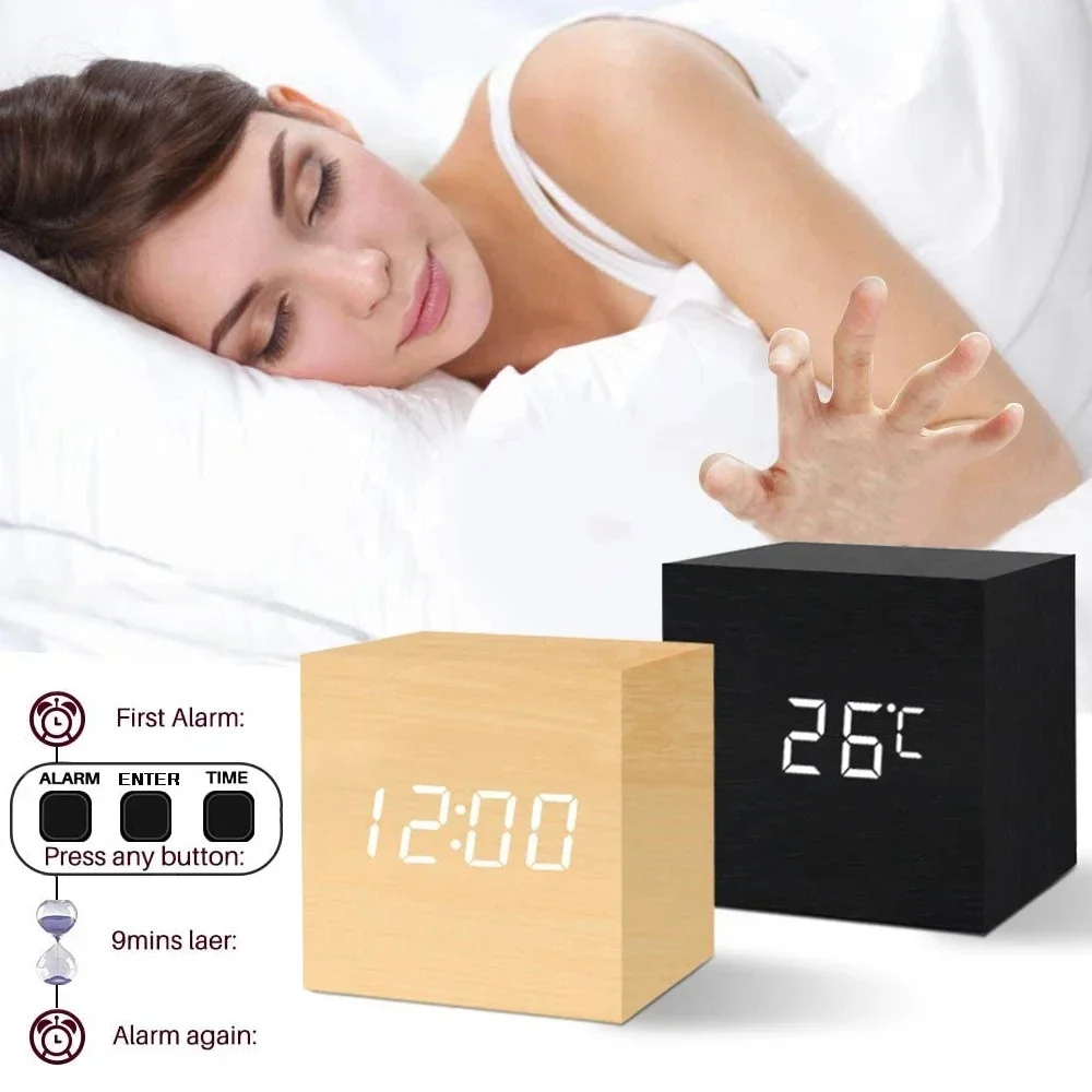 Aurora Sunrise Alarm Clock | Modern LED Display with 3 | Ridorn-Alarm Clocks-Ridorn