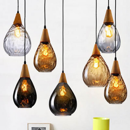 Vintage Teardrop Pendant Light | Classic Hanging Fixture for Dining Rooms and Kitchens