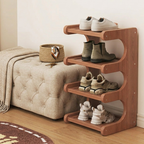 Modern Bamboo Shoe Rack - Stylish 2 to 5 Tier Organizer | Ridorn