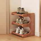 Modern Bamboo Shoe Rack - Stylish 2 to 5 Tier Organizer | Ridorn