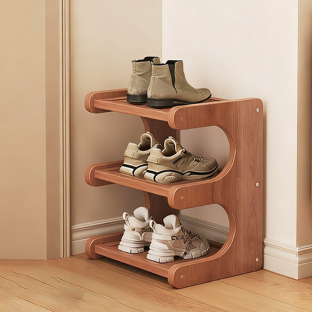 Modern Bamboo Shoe Rack - Stylish 2 to 5 Tier Organizer | Ridorn