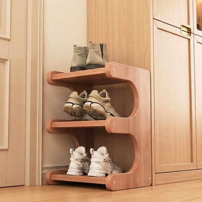 Modern Bamboo Shoe Rack - Stylish 2 to 5 Tier Organizer | Ridorn