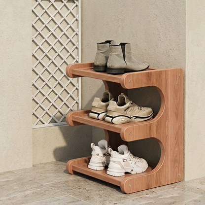 Modern Bamboo Shoe Rack - Stylish 2 to 5 Tier Organizer | Ridorn