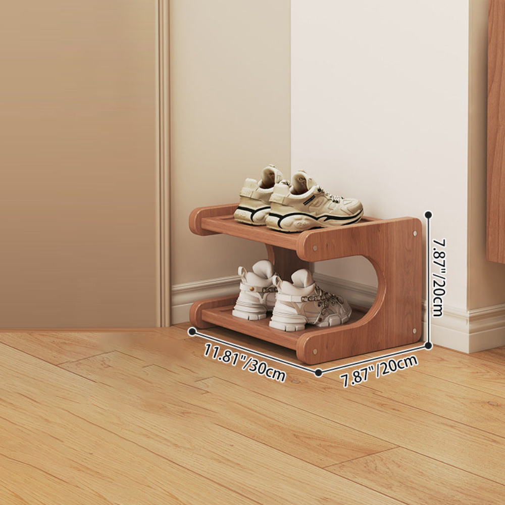 Modern Bamboo Shoe Rack - Stylish 2 to 5 Tier Organizer | Ridorn