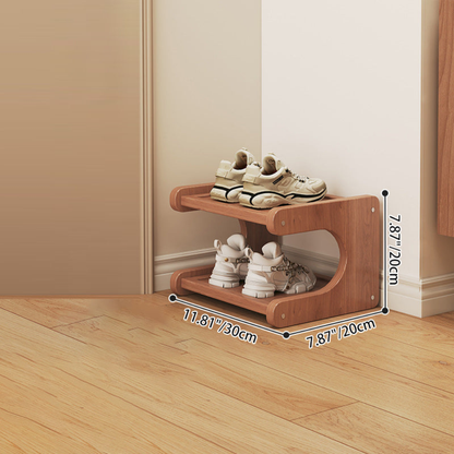 Modern Bamboo Shoe Rack - Stylish 2 to 5 Tier Organizer | Ridorn