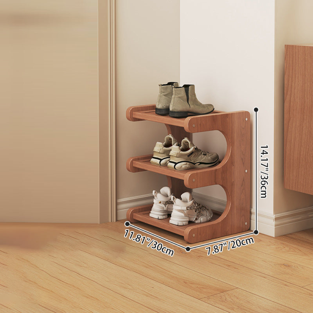 Modern Bamboo Shoe Rack - Stylish 2 to 5 Tier Organizer | Ridorn