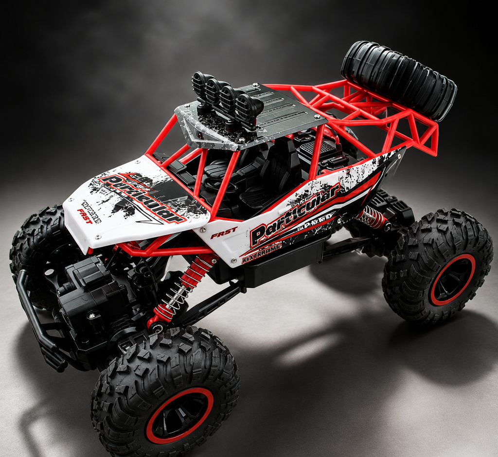 RC Rock Crawler 4x4, Off-Road Remote Control Truck with Dual Motors 4WD