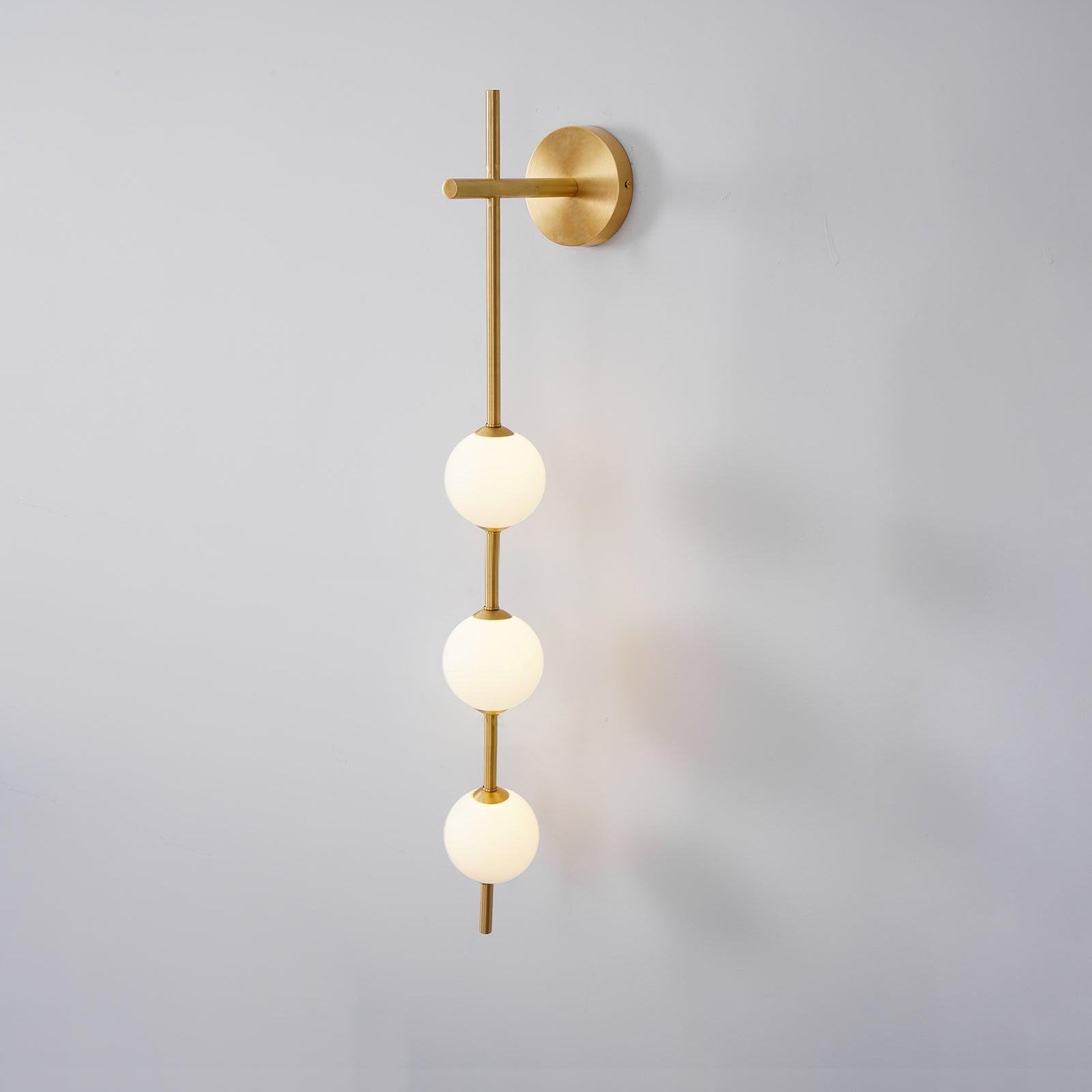 Modern Wall Light | Vertical Glass Globe | Ridorn