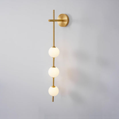 Modern Wall Light | Vertical Glass Globe | Ridorn