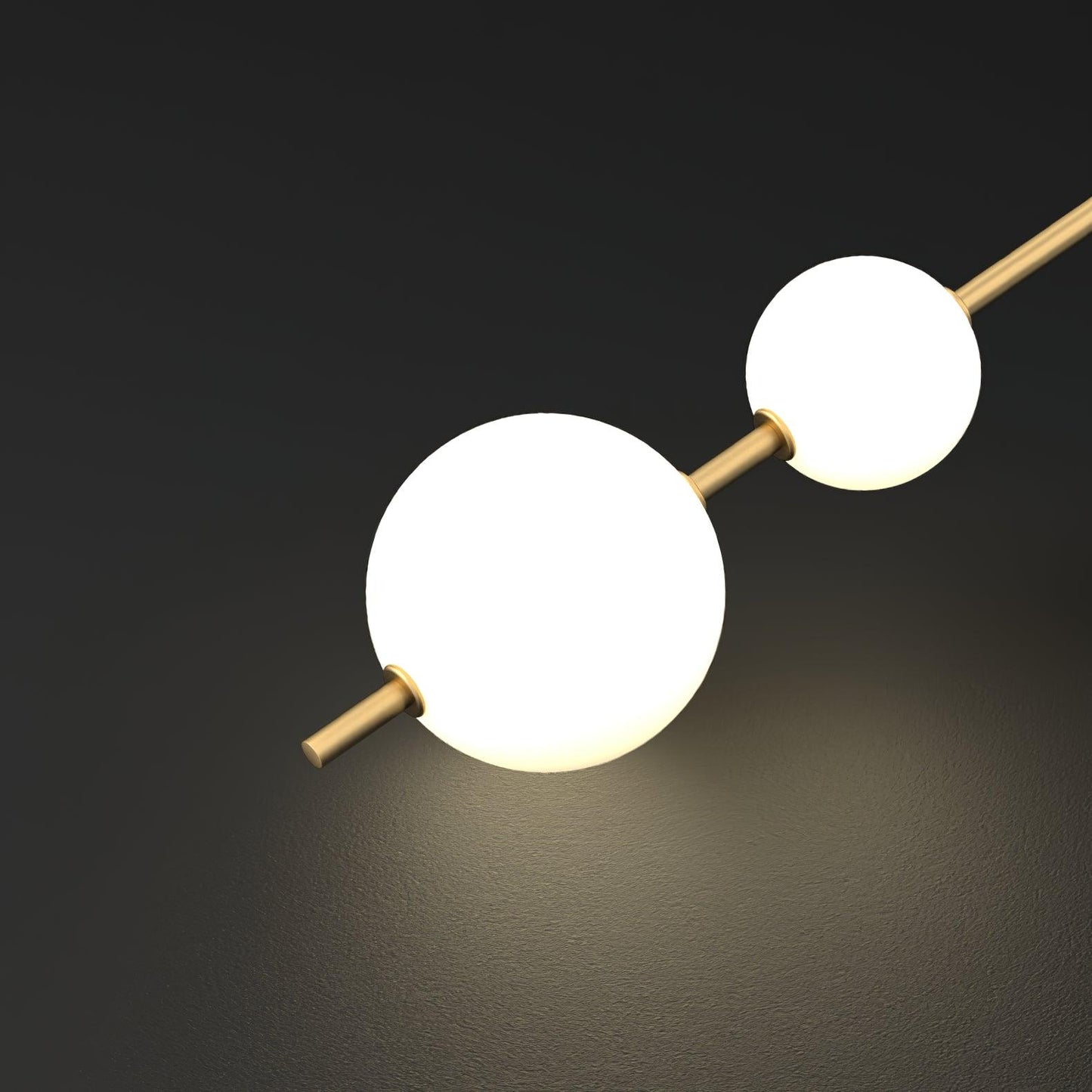 Modern Wall Light | Vertical Glass Globe | Ridorn
