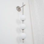 Modern Wall Light | Vertical Glass Globe | Ridorn