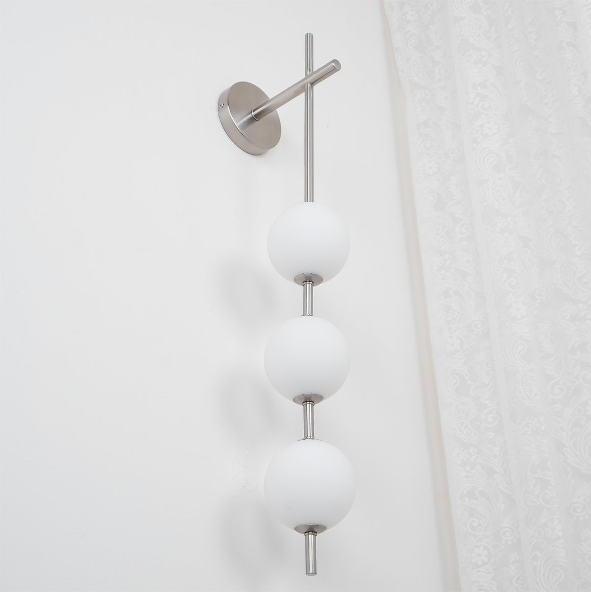 Modern Wall Light | Vertical Glass Globe | Ridorn