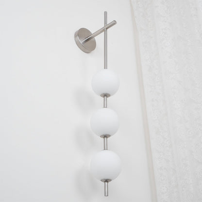 Modern Wall Light | Vertical Glass Globe | Ridorn