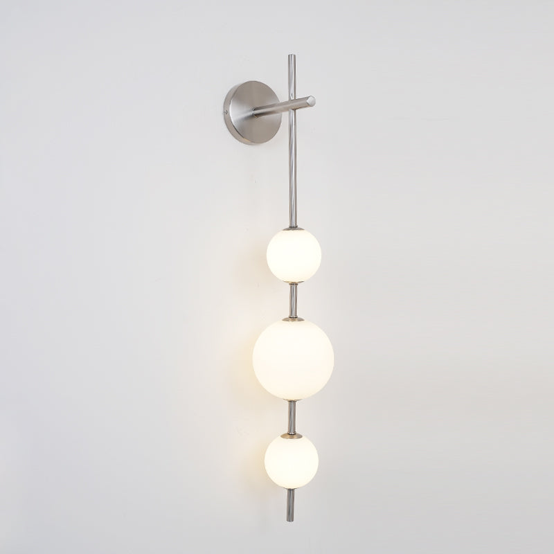 Modern Wall Light | Vertical Glass Globe | Ridorn