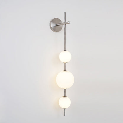 Modern Wall Light | Vertical Glass Globe | Ridorn
