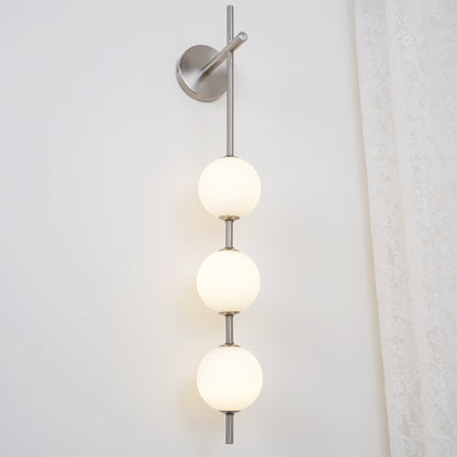 Modern Wall Light | Vertical Glass Globe | Ridorn