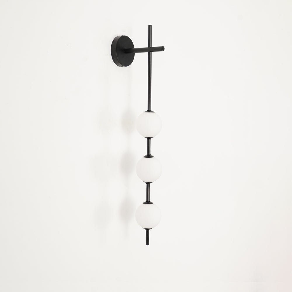 Modern Wall Light | Vertical Glass Globe | Ridorn