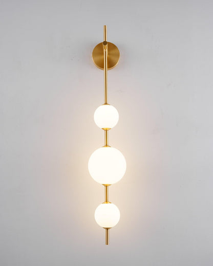 Modern Wall Light | Vertical Glass Globe | Ridorn