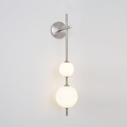 Modern Wall Light | Vertical Glass Globe | Ridorn