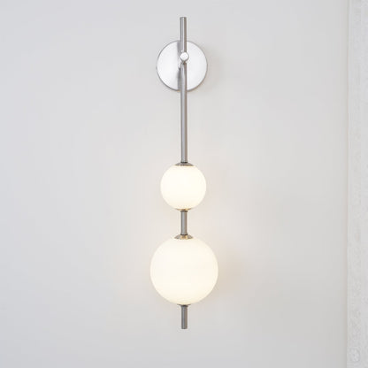 Modern Wall Light | Vertical Glass Globe | Ridorn