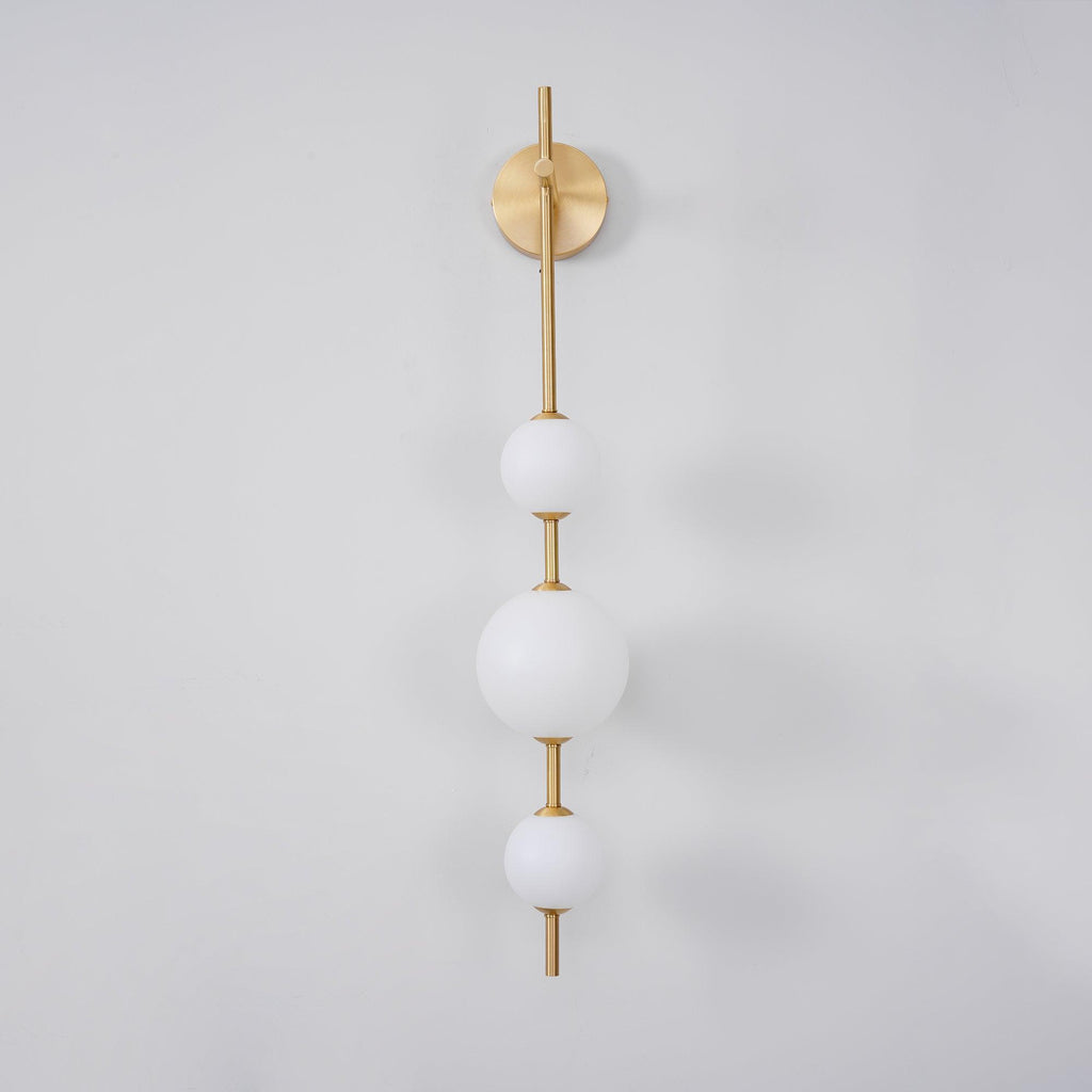 Modern Wall Light | Vertical Glass Globe | Ridorn