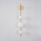 Modern Wall Light | Vertical Glass Globe | Ridorn