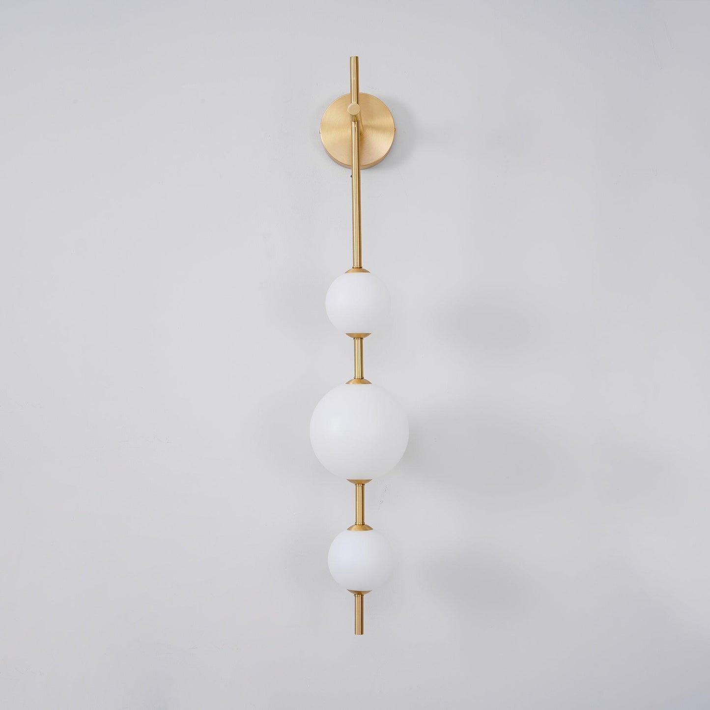 Modern Wall Light | Vertical Glass Globe | Ridorn