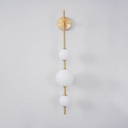Modern Wall Light | Vertical Glass Globe | Ridorn