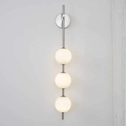 Modern Wall Light | Vertical Glass Globe | Ridorn