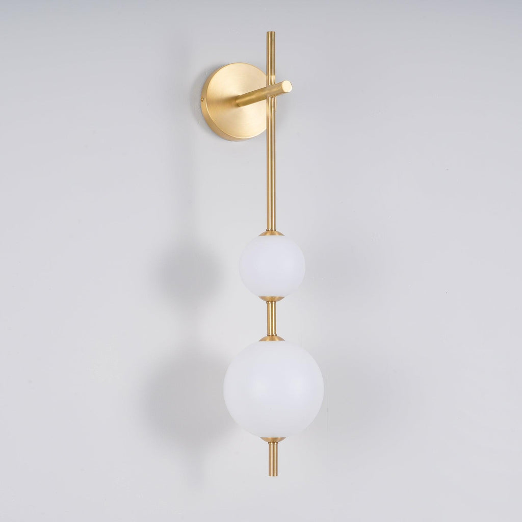 Modern Wall Light | Vertical Glass Globe | Ridorn