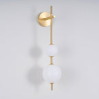Modern Wall Light | Vertical Glass Globe | Ridorn