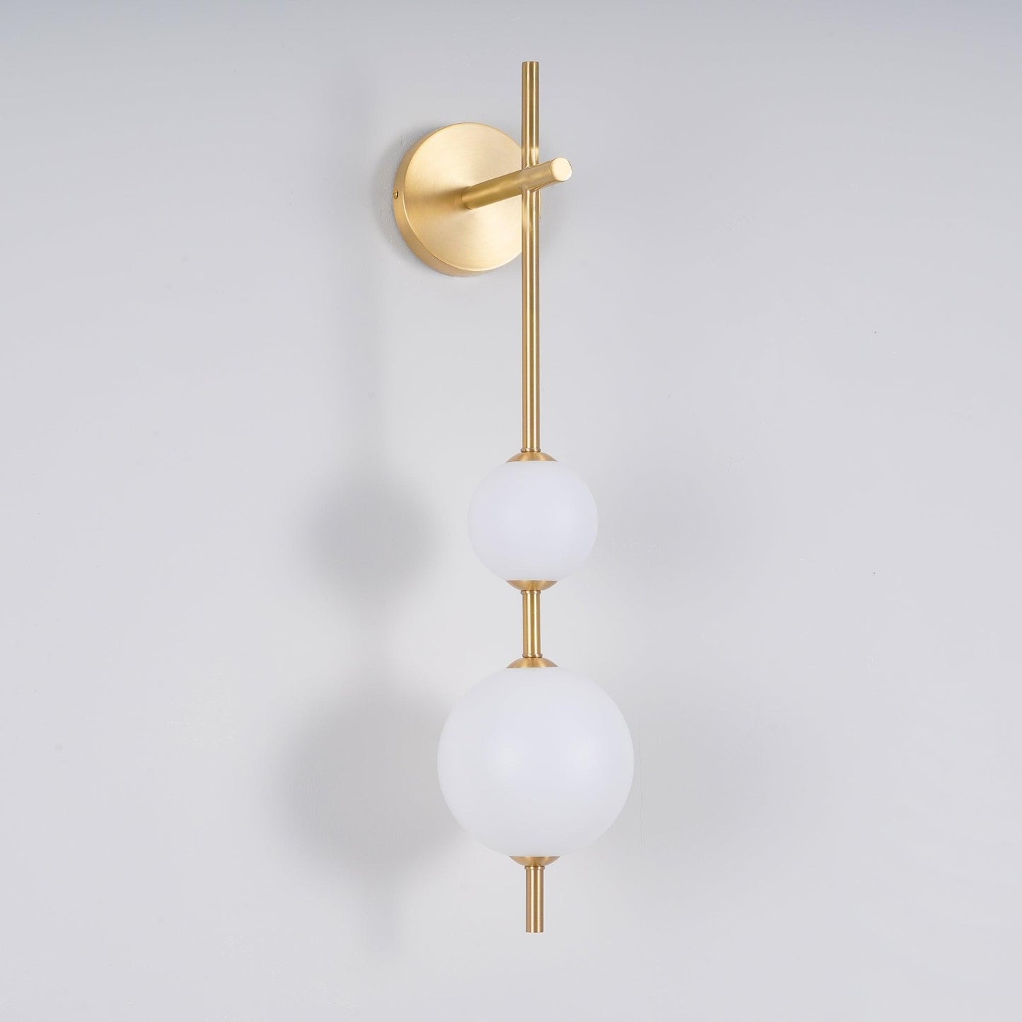 Modern Wall Light | Vertical Glass Globe | Ridorn