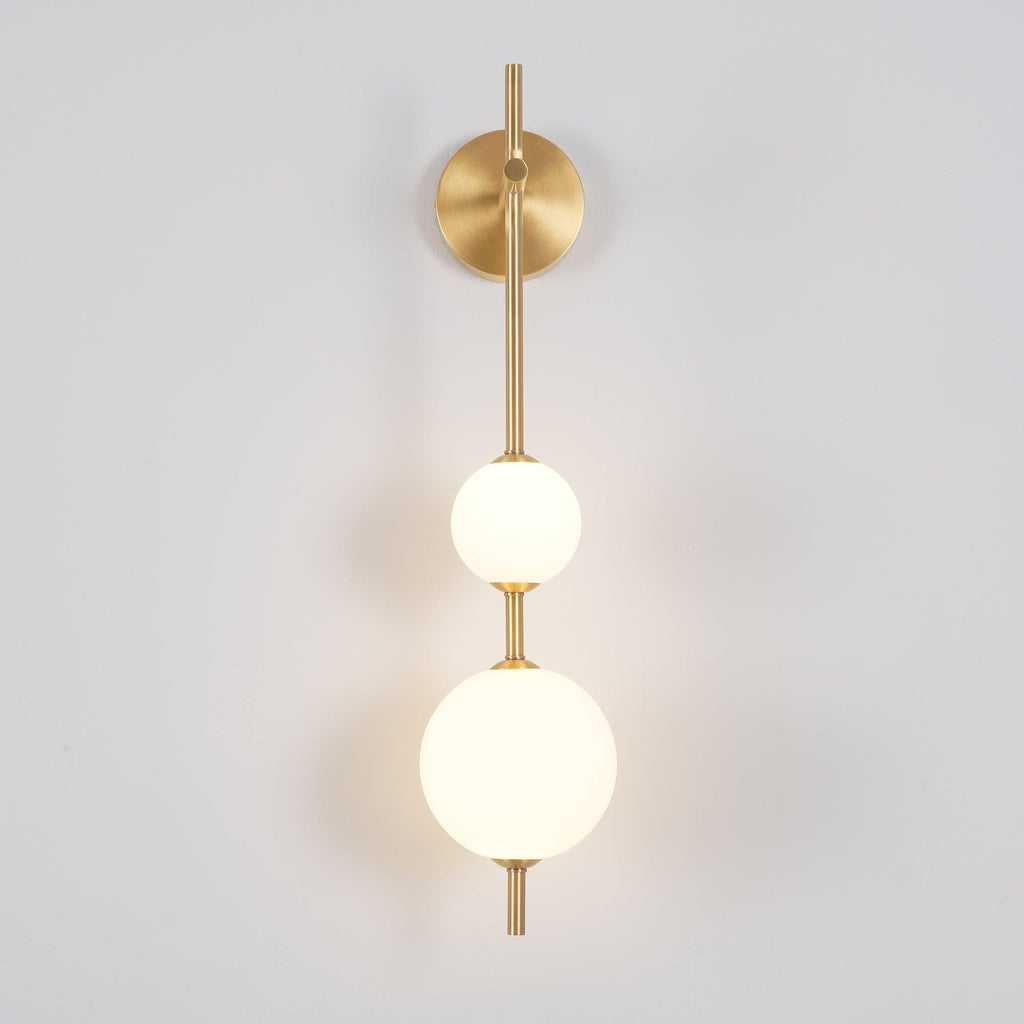 Modern Wall Light | Vertical Glass Globe | Ridorn